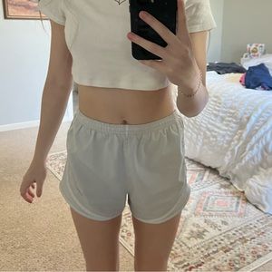 all white nike shorts in xs